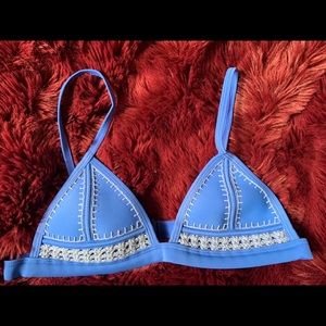 Triangl Blue Swim Top